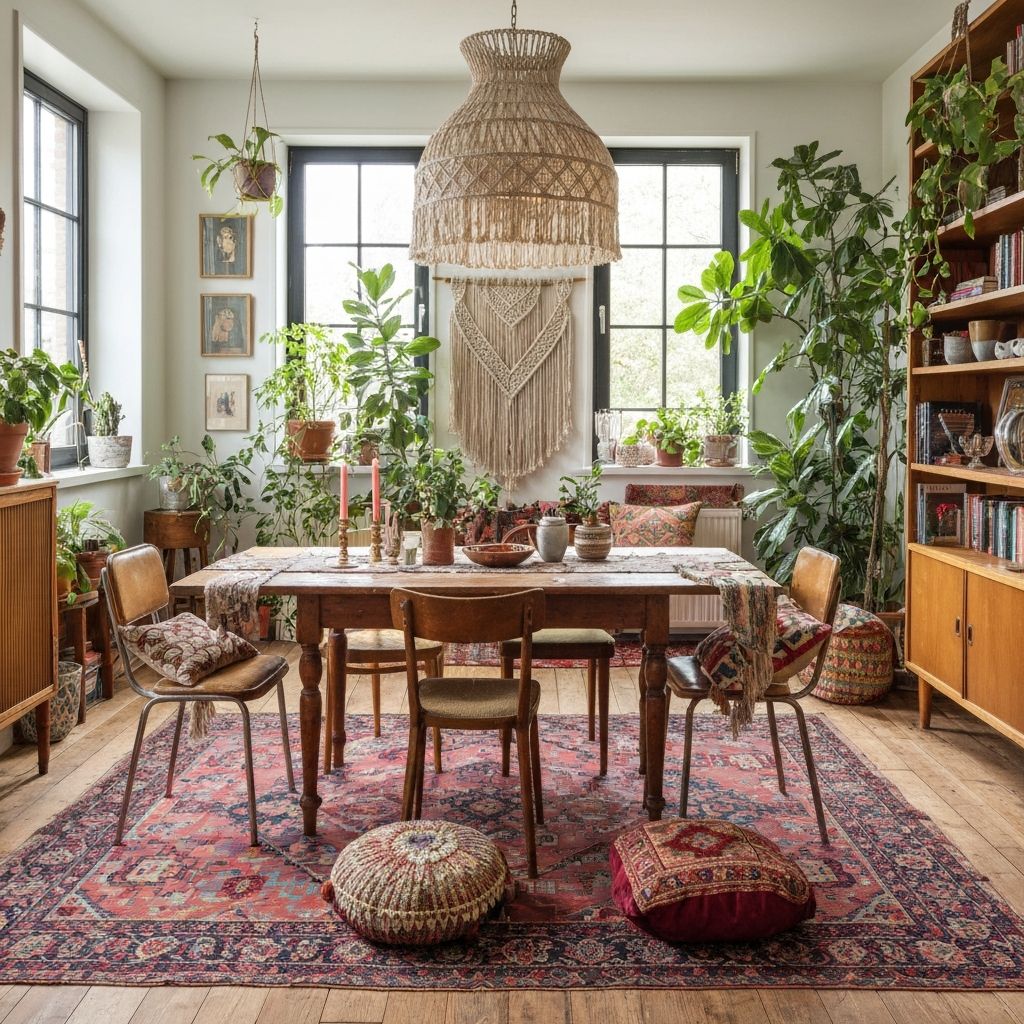 Bohemian interior design by 4DesignHome